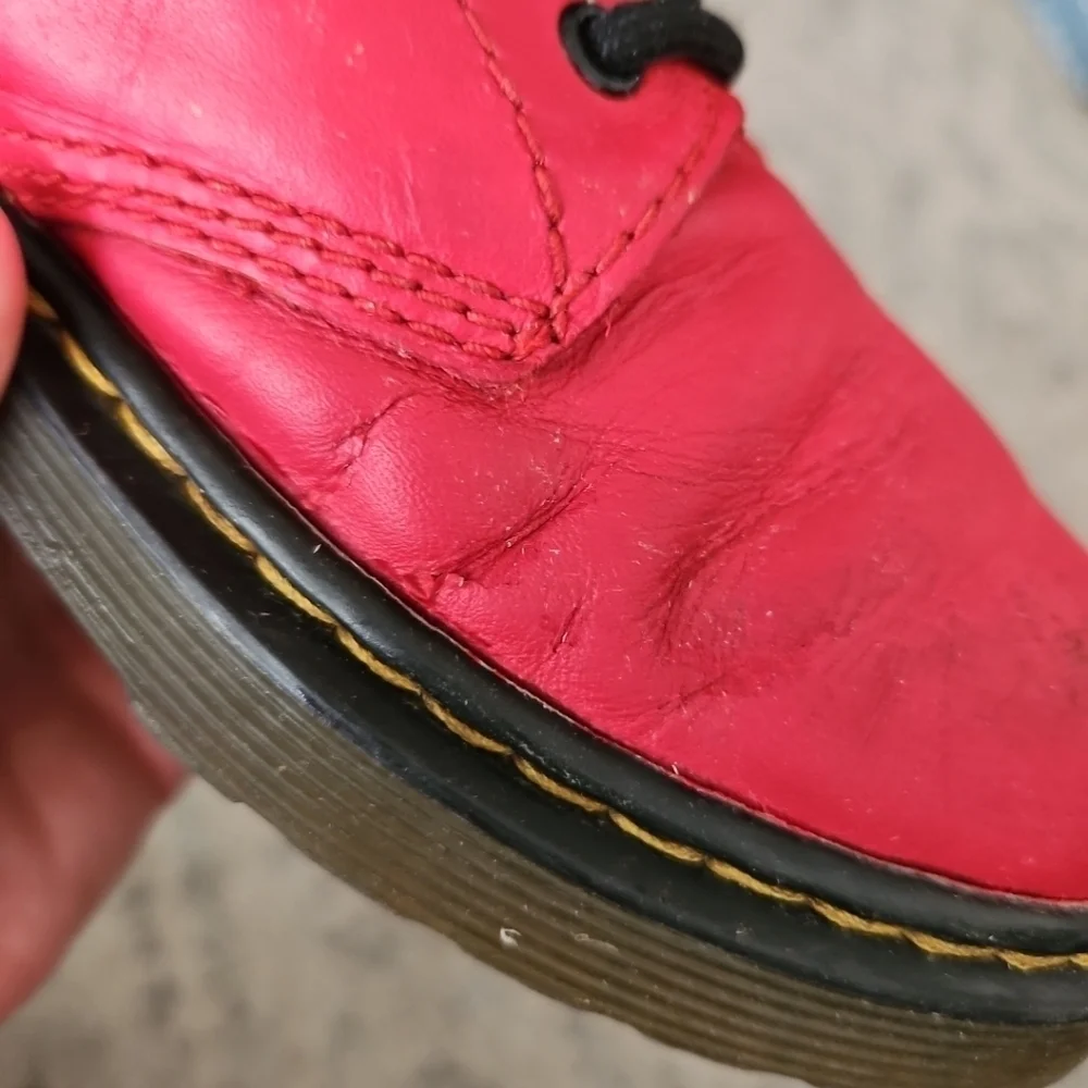 Dr. Martens Youth Red 1460 8-Eye Classic Leather Iconic Durable Combat Boot 3